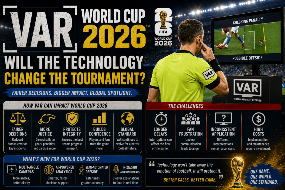 VAR বিশ্বকাপ 2026: প্রযুক্তি কি টুর্নামেন্টে পরিবর্তন আনবে?